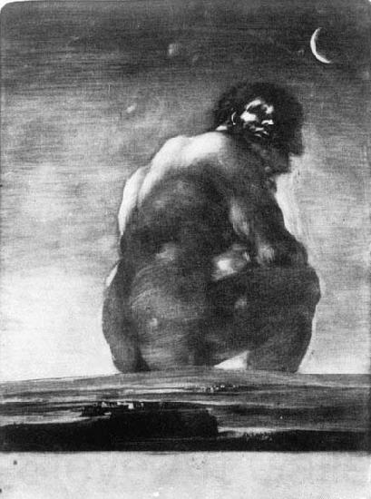 Francisco de goya y Lucientes The Colossus Norge oil painting art
